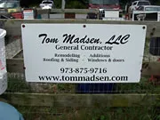 Tom Madsen, LLC (General Contractor) sponsor sign